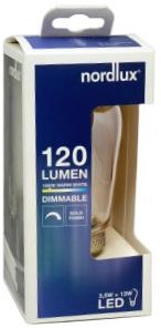Nordlux LED ST64 E27 3,5-12W 1800K Rétro Déco Or Dimmable - 2760105
