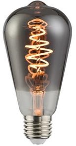 Nordlux LED ST64 E27 5-15W 1800K Filament Spirale Gris Intensité Variable - 2760085