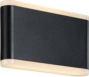 Nordlux applique LED Akron noir 6W 3000K IP44 17cm - 4800870