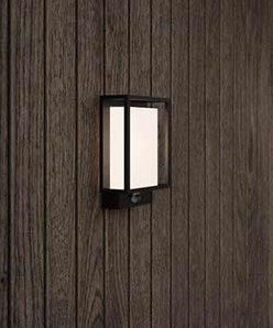 Nordlux applique LED Nestor capteur noir 8W 2700K IP44 - 4800890