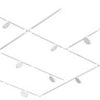 Rail de liaison Nordlux monophasé 1,8 mètres blanc avec pièce de raccordement - 5049119