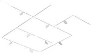 Rail de liaison Nordlux monophasé 1,8 mètres blanc avec pièce de raccordement - 5049119