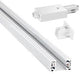 Rail de liaison Nordlux monophasé 1,8 mètres blanc avec pièce de raccordement - 5049119