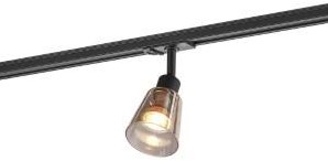 Nordlux link rail spot koniekel gu10 verre noir - 5049480