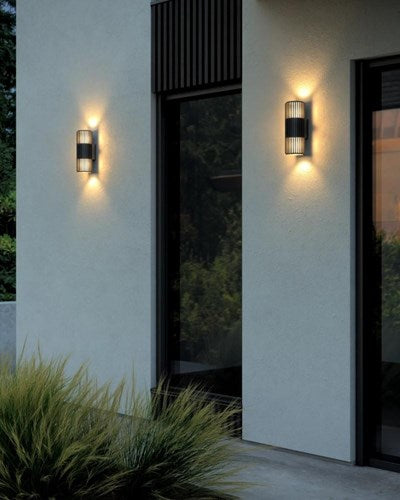 Nordlux applique aludra ronde double 2x e27 noir ip54 - 4800943