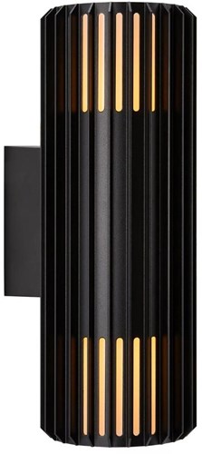 Nordlux applique aludra ronde double 2x e27 noir ip54 - 4800943
