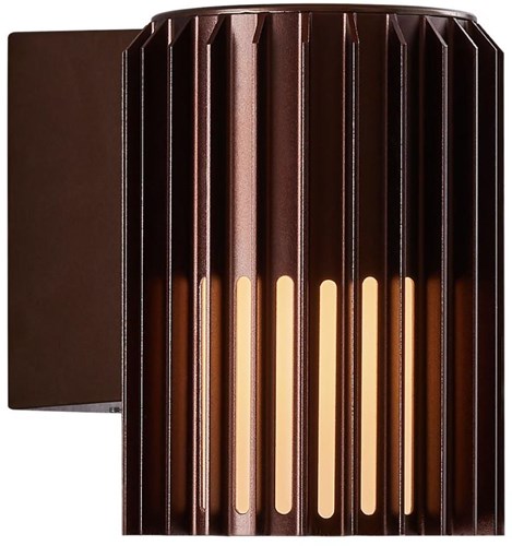 Nordlux applique aludra ronde e27 marron ip54 - 4800942