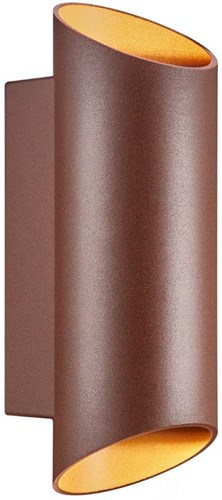 Nordlux applique nico ronde 2x gu10 rouille ip54 - 4800916