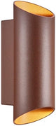 Nordlux applique nico ronde 2x gu10 rouille ip54 - 4800916