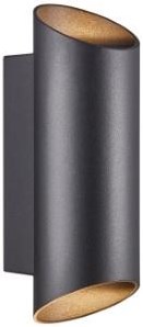 Nordlux applique nico ronde 2x gu10 noir ip54 - 4800920