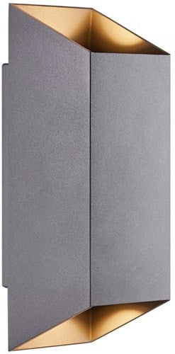 Nordlux applique nico carré 2x gu10 anthracite ip54 - 4800919