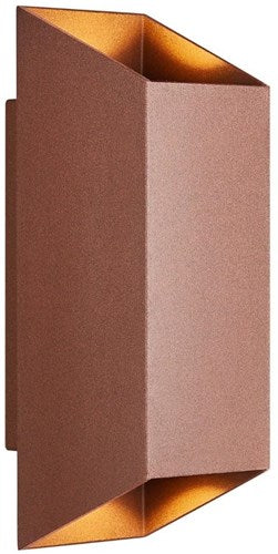 Nordlux applique nico carré 2x gu10 rouille ip54 - 4800917