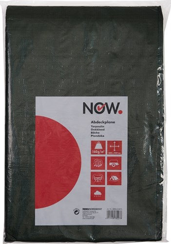 Maintenant bâche | largeur 3.000 x longueur 5.000 mm | vert olive poids 160 g m² | avec yeux en aluminium | 1 pièce - 4000818873 4000818873