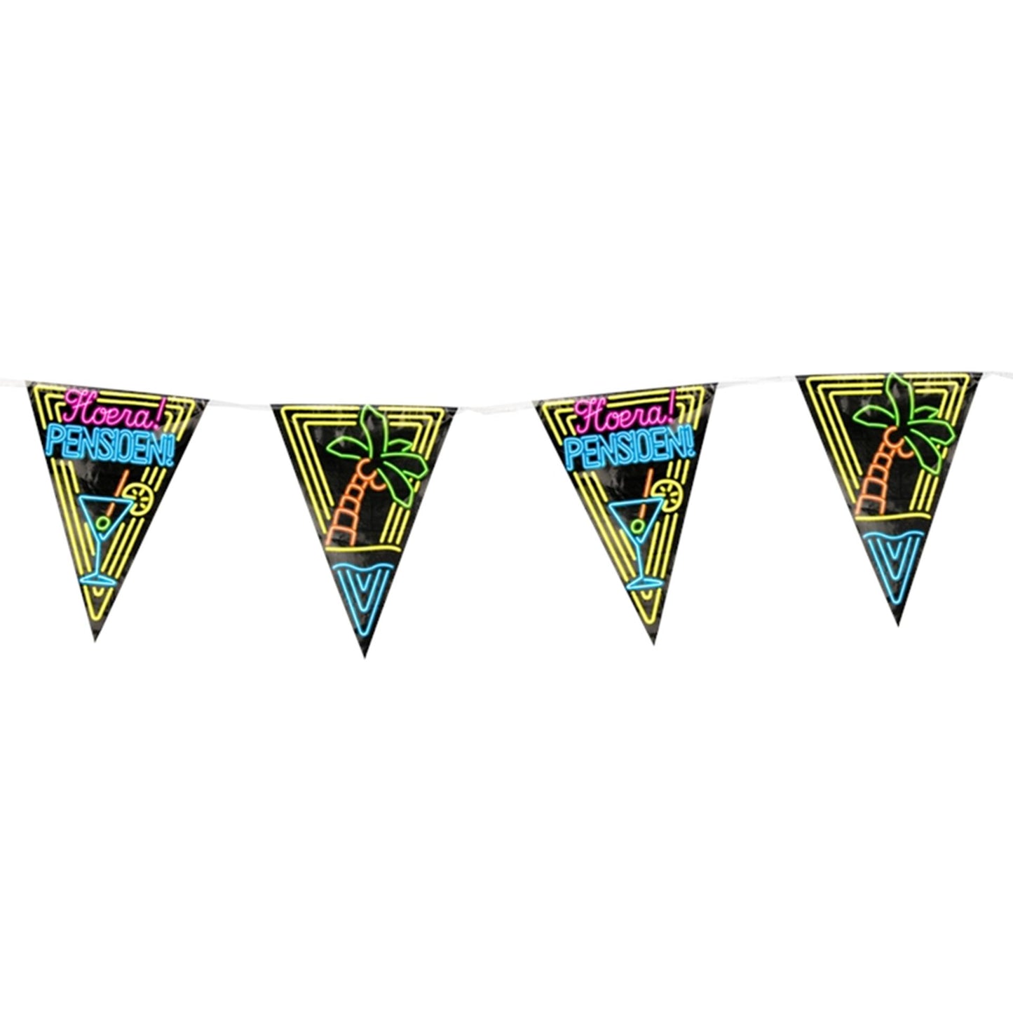 Retraite du drapeau de fête au néon Paperdreams