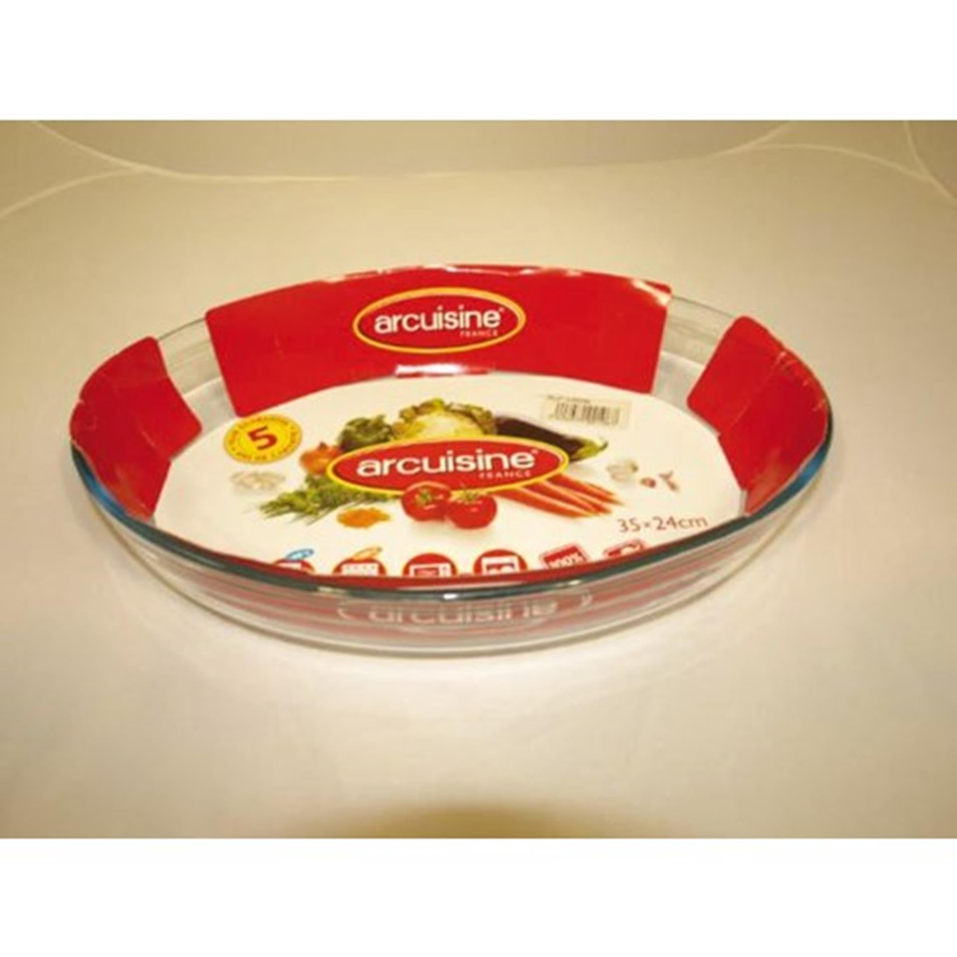 Plat ovale arcuisine Pyrex 35x24 cm verre