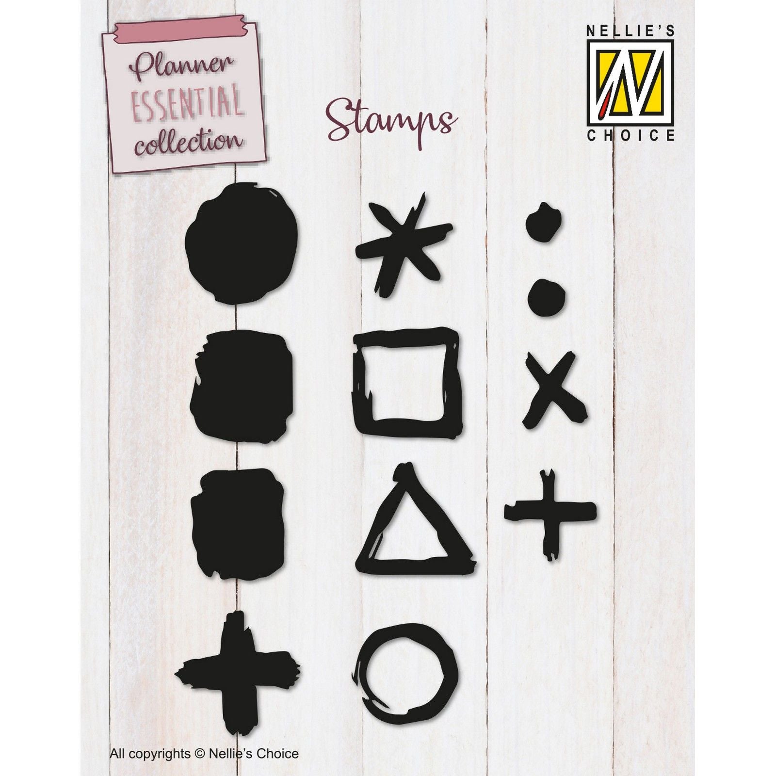 Le choix de Nellie • Timbres clairs points de contrôle 12pcs.