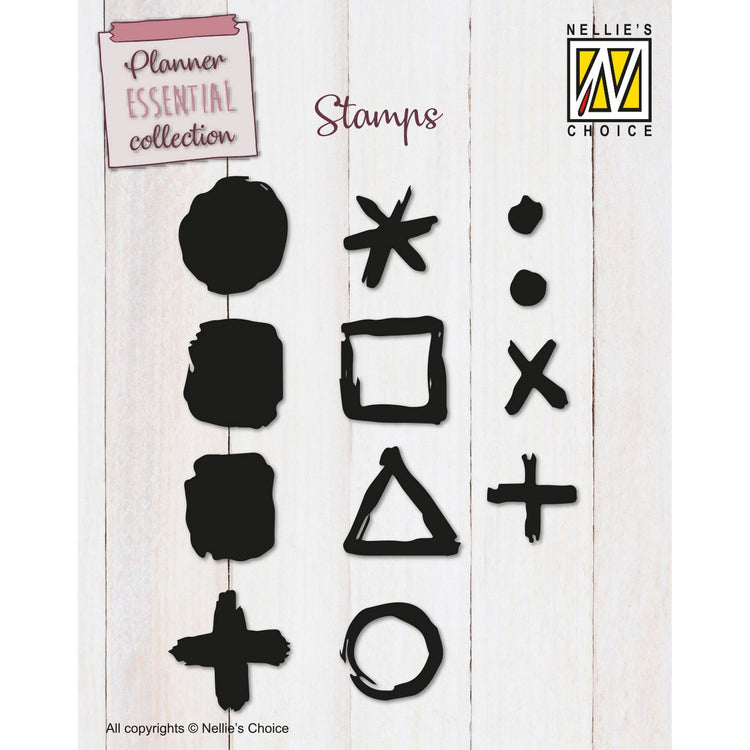 Le choix de Nellie • Timbres clairs points de contrôle 12pcs.