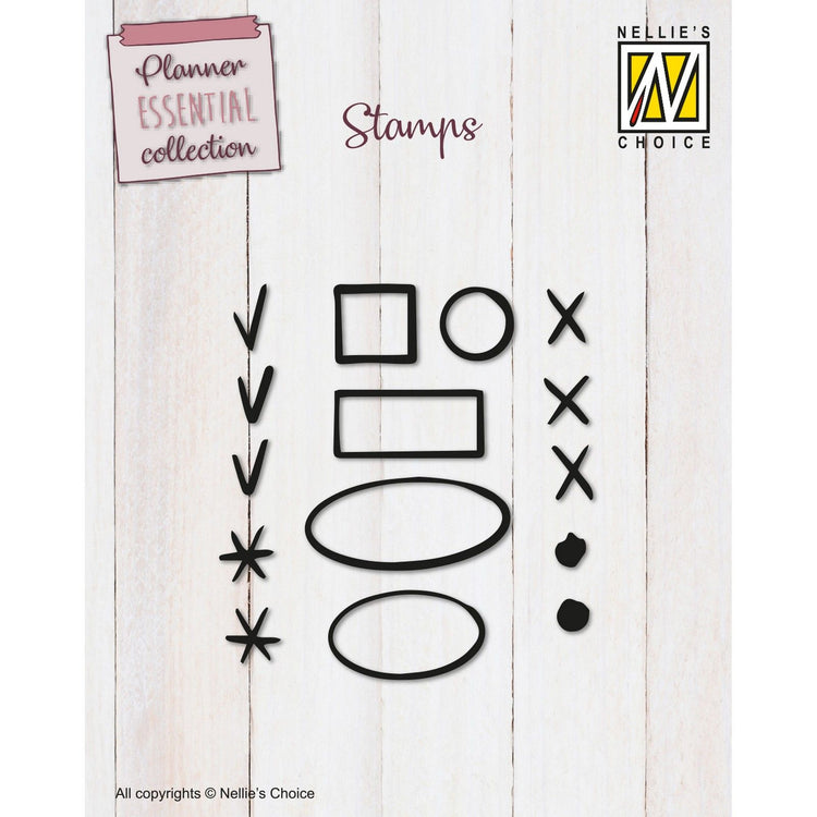 Le choix de Nellie • Tampons clairs aux points de contrôle 2 15pcs.