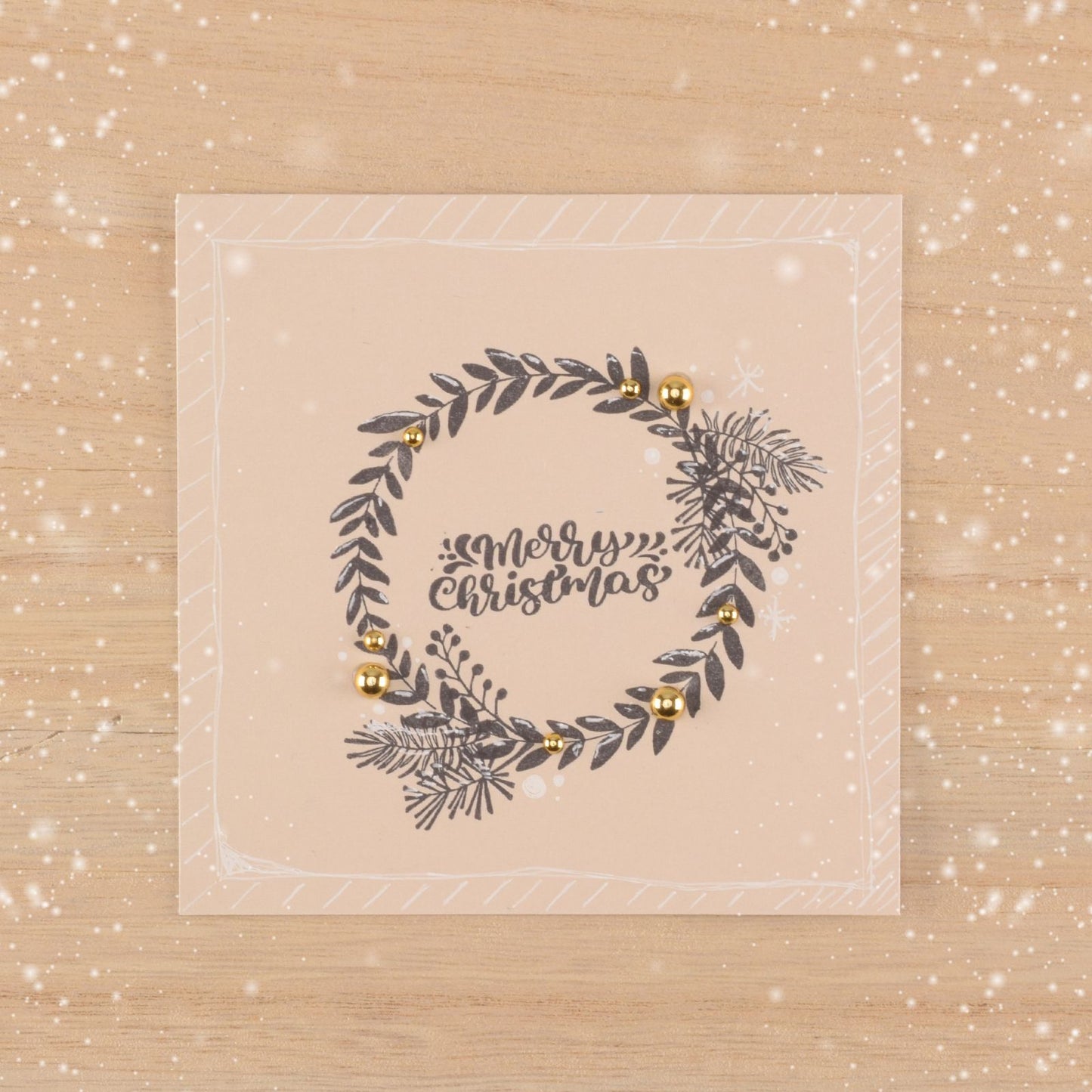 Le choix de Nellie • tampons transparents Couronne de Noël 13pcs.