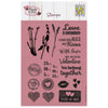 Le choix de Nellie • tampons transparents L'amour est partout 22pcs.