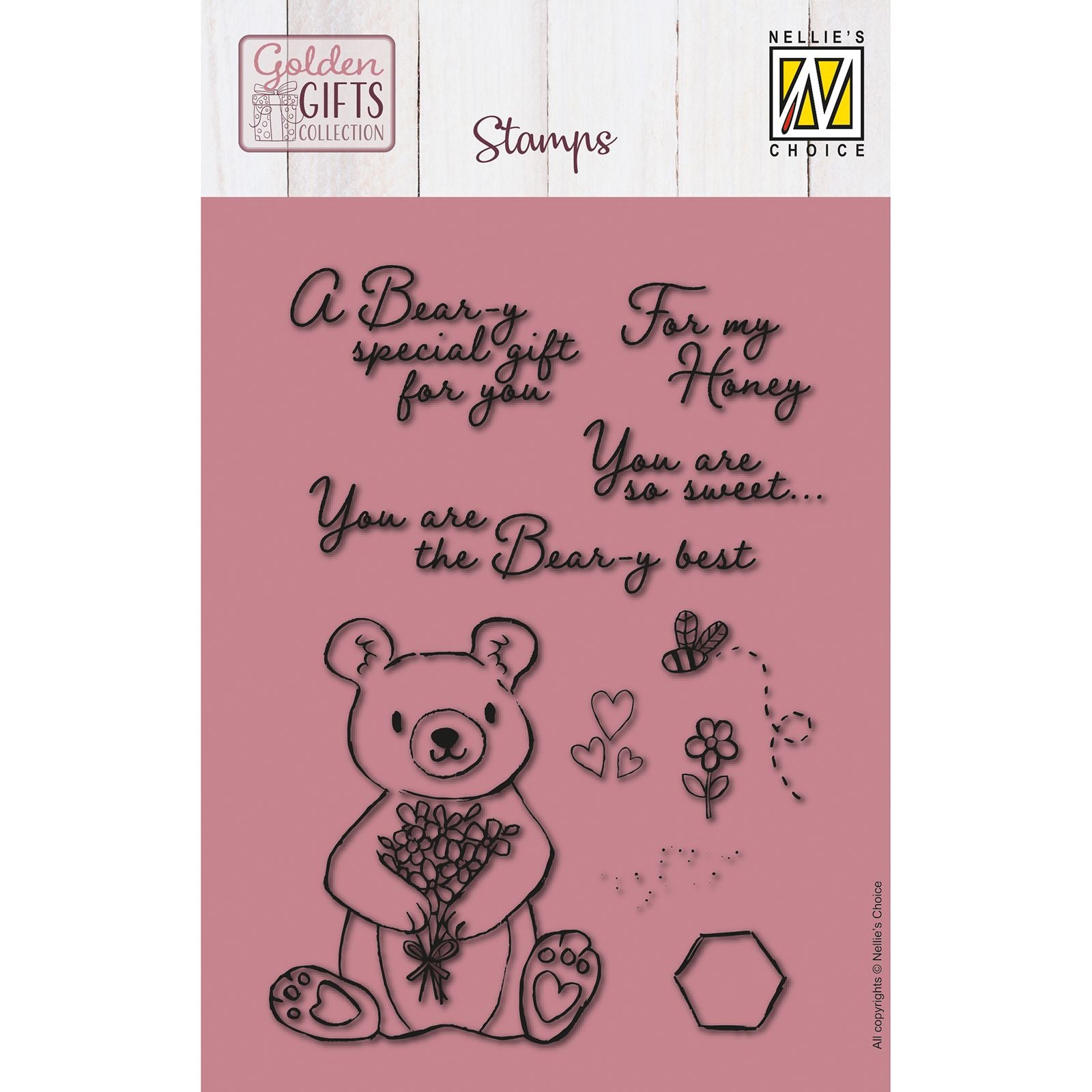 Le choix de Nellie • tampons transparents Bear spécial 10pcs.