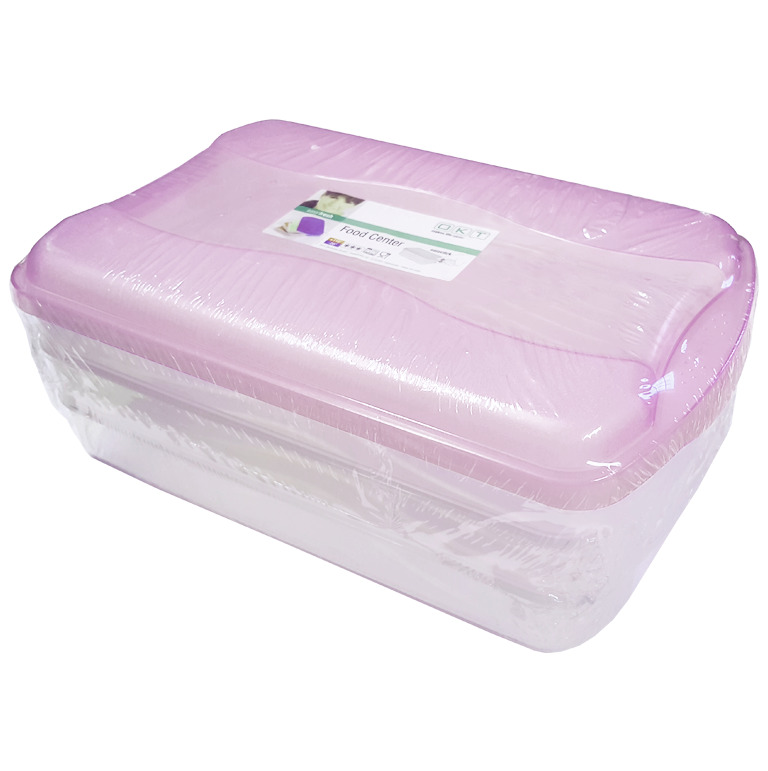 Oct récipients pour aliments frais easy fresh violet avec couvercle 3 pièces