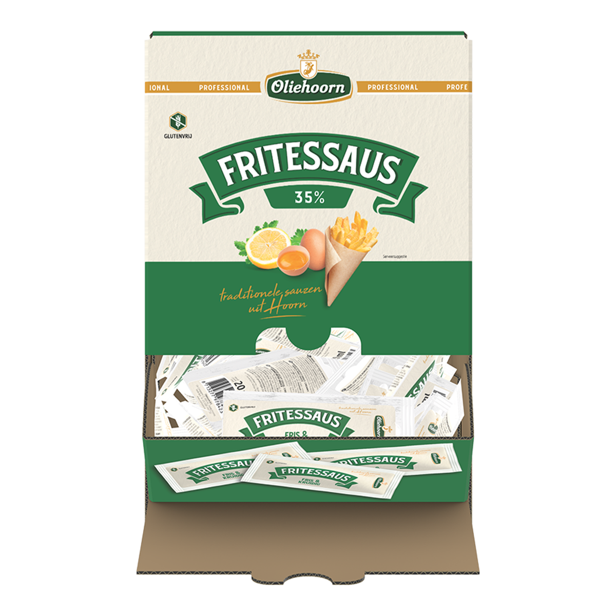 Sauce frites Oliehoorn 35% sachets (198x 20ml)