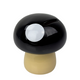 Tirelire On the move champignon noir ø10x8,5cm