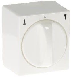 Interrupteur rotatif pour stores en saillie blanc - 4660110