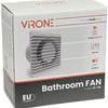 Orno salle de bain - ventilateur WC blanc 100mm + minuterie - 8611010