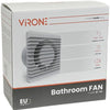 Orno salle de bain - ventilateur WC blanc 125mm - 8611050