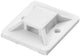 Orno selle adhésive pour attache câble 20x20mm blanc sachet (50) - 4113480