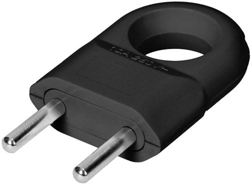 Orno prise euro avec oeil de remorquage noir - 6140236