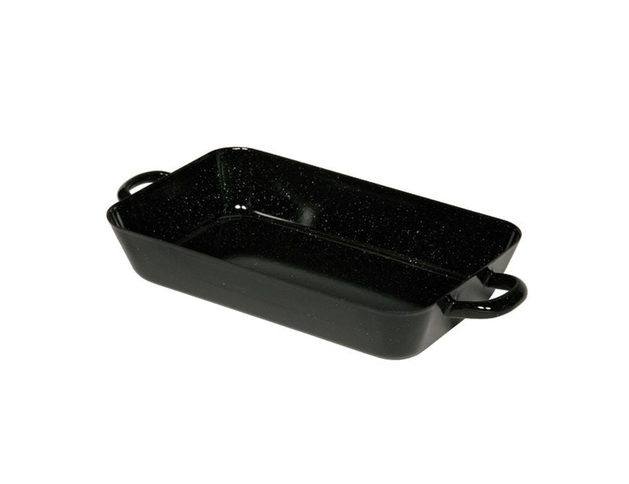 Plat de cuisson Riess avec des poignées émail 26 x 17 cm