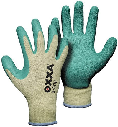 Gants de travail Oxxa x-grip jaune vert, 10 - 15100010 - 15100010