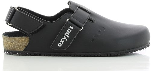 Mule Oxypas avec bande bianca | argent blanc | taille 38 - 00,154,182,38