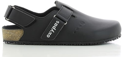 Mule Oxypas avec bande bianca | argent blanc | taille 38 - 00,154,182,38