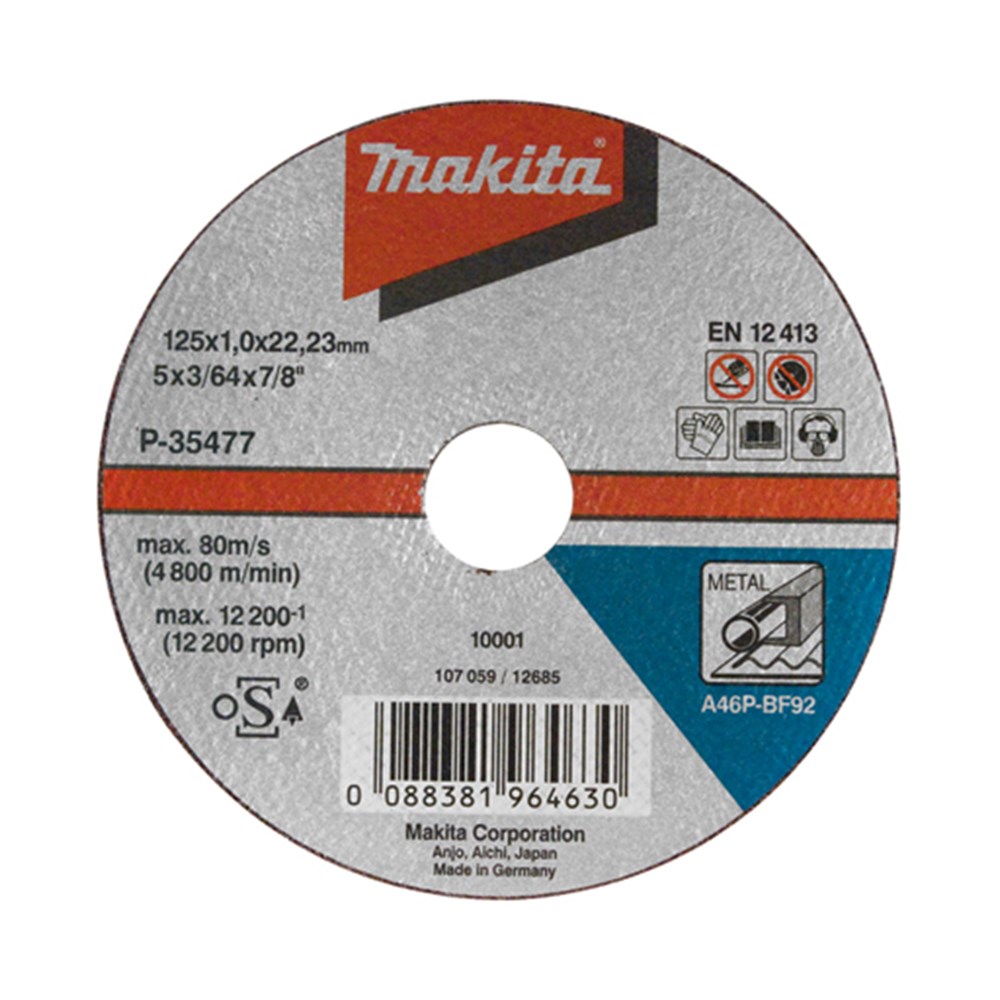 Makita disque à tronçonner 355xx25.4 métal - b-64696-5 (5 pièces)