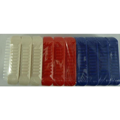 Brosse à ongles en plastique rouge, paquet de 10 pièces