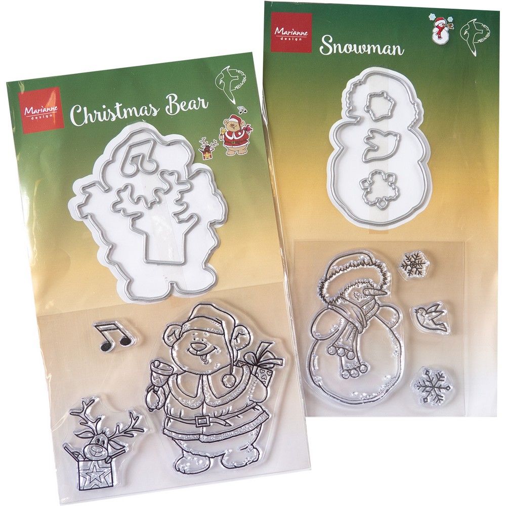 Marianne design • produit assortiment ours bonhomme de neige