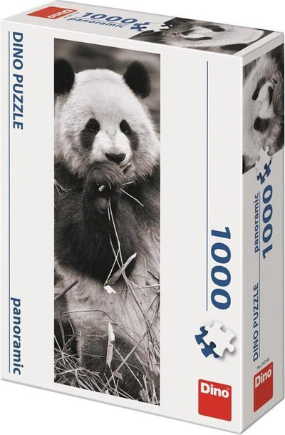 Dinotoys Dino Puzzle - Panorama Panda dans l'herbe - 1000 pièces