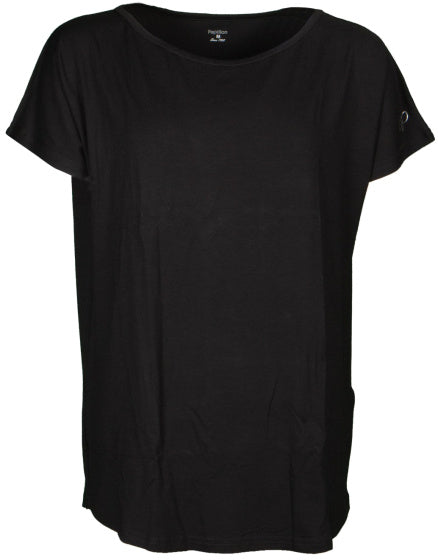 Papillon Sports Shirt Round Neck Mesdames Black Taille S