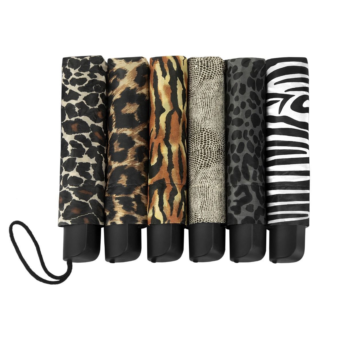 Parapluie Impliva falconetti pliable taille mini imprimé animal assorti