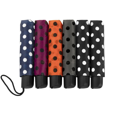 Parapluie Impliva falconetti pliable mini taille points assortis