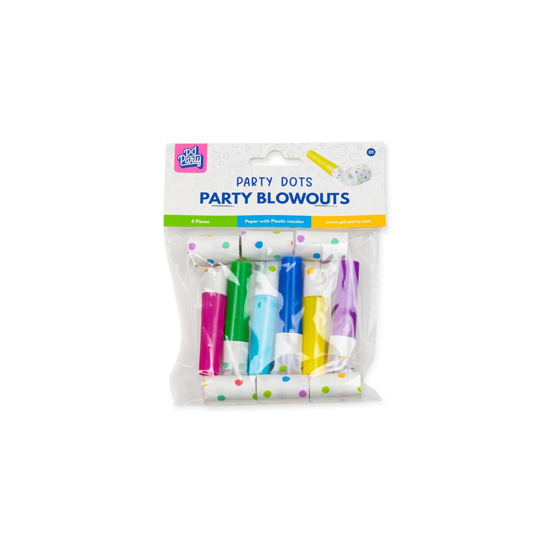 Paperdreams party roller langue - party dots lot de 6 pièces