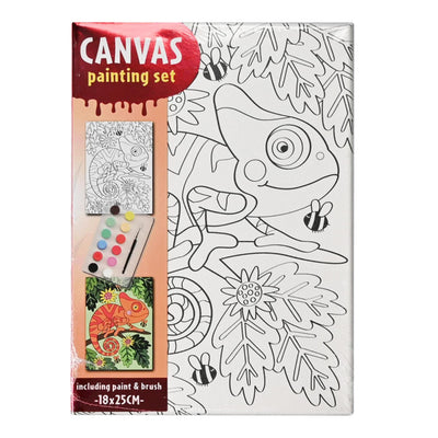Set de peinture sur toile neutre 18x25cm