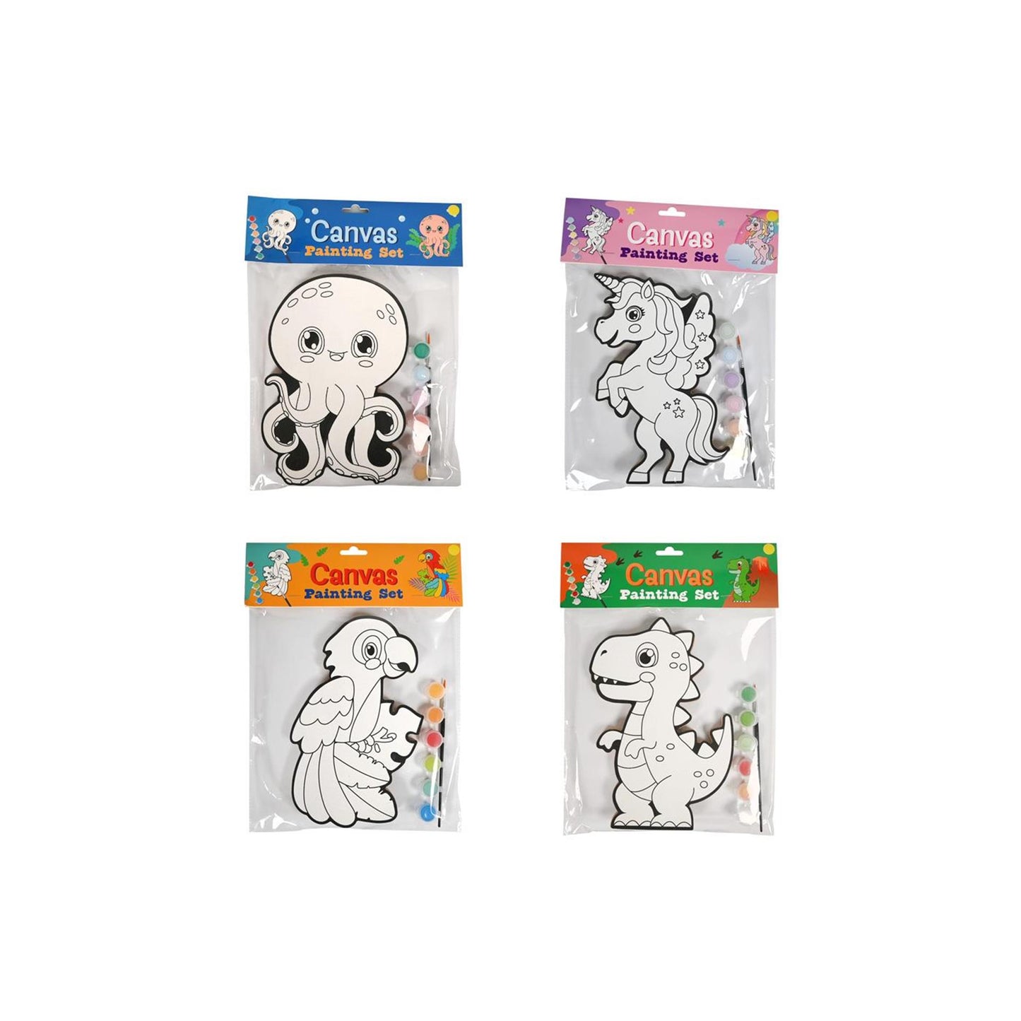 Gagne une peinture sur toile hollandaise licorne, inki, dino ou