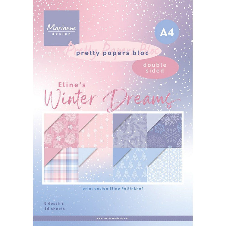Marianne design • bloc papier Les rêves d'hiver d'Eline