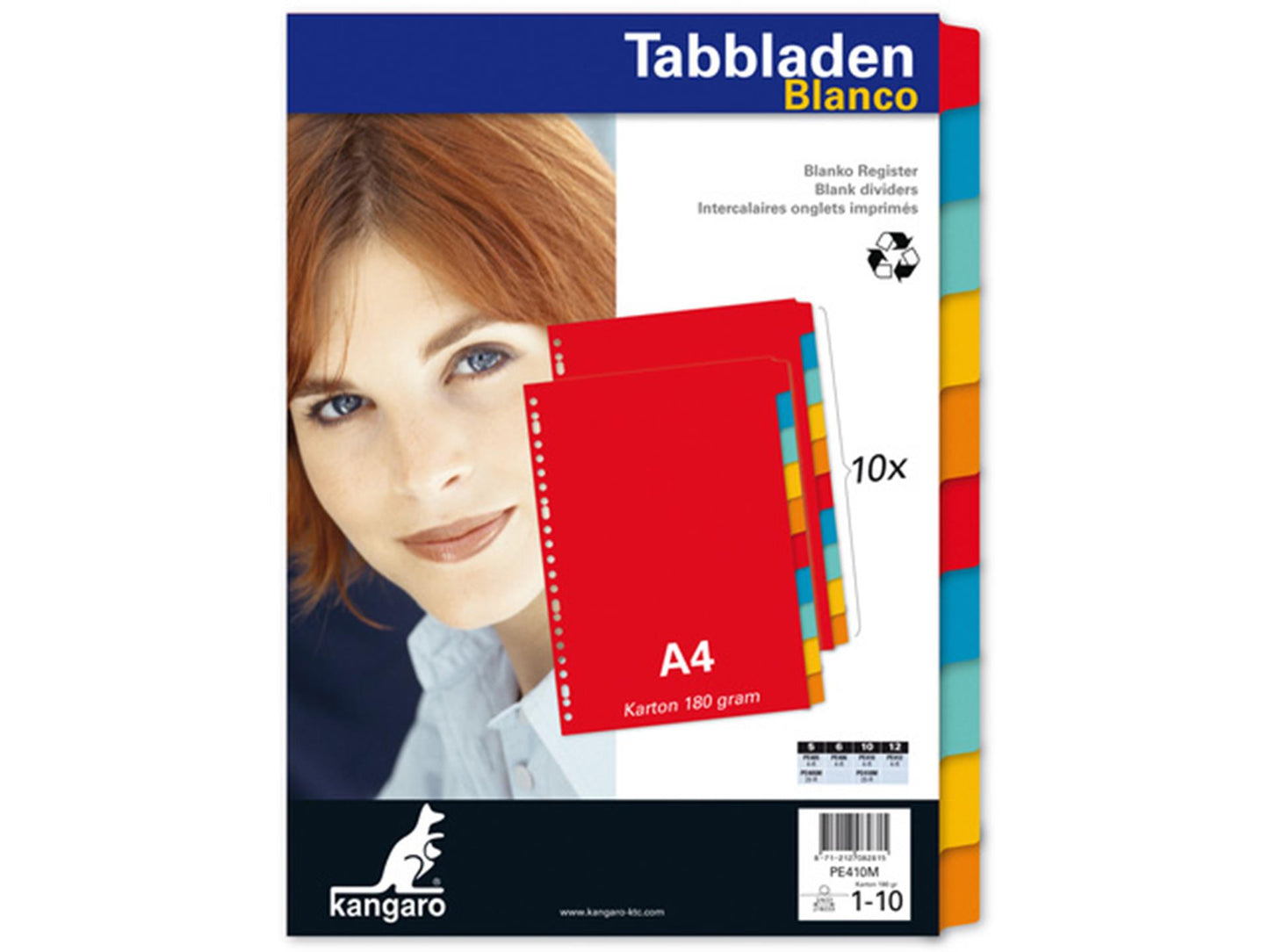 Onglets Kangaro a4 23 anneaux carton