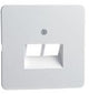 Peha plaque de recouvrement catv et rnis double lw 4602272